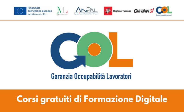 Programma Gol in Toscana. Corsi gratuiti di Formazione Digitale